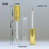 Botella de delineador de ojos de 3 ml con tapa plateada, botella vacía de delineador de maquillaje transparente, tubo de máscara de pestañas, botella dispensadora para dibujo de líneas de arte de uñas