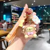 Llavero de Muñeca de Dibujos Animados Sanrio Kulomi, Colgante de Máquina de Bolas, Llavero Lindo para Bolsos, Pequeño Regalo al por Mayor