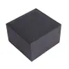 Estuche de Plástico para Reloj de Fabricante, Caja de Joyería Negra de Tapa Abatible Individual, Embalaje de Reloj con Logo Personalizable, Caja de Joyería, Estuche de Plástico
