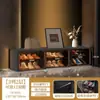 Armário de Sapatos para Entrada de Casa, Armário de Armazenamento, Gabinete de Entrada, Sapateira de Camadas Grande Capacidade Integrada na Parede, Organizador de Botas