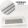 10p cola quente cabelo natural grosso cluster único enxerto flor aberta dispensador de cabelo 10 0.07 processamento bruto personalizado
