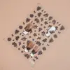 Redanco5D Repujado Ins Populares Pegatinas para Uñas Flor Blanca y Negra Pegatinas Estéreo para Uñas Pegatinas de Manualidades Dr1460