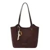 Bolsa de Couro Camurça de Luxo para Axila Feminina 2026 Nova Moda Retrô Bolsa de Ombro Grande Capacidade Bolsa Tote para o Dia a Dia