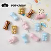 Cuentas Sueltas de Cerámica Hechas a Mano Accesorios para Enhebrar Pulsera de Hueso de Oso Linda Cuerda Trenzada Material DIY Accesorios Decorativos Material