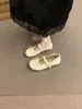Primer Encuentro Jifa Zapatos Mary Jane con Lazo de Encaje Francés para Mujer 2026 Nuevo Estilo Primavera/Otoño Zapatos de Noche Fondo Plano Boca Baja