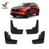 Adequado para Modelos Mazda 26 Cx-5 Para-lamas Modificados Feitos de Material PP, Para-lamas Macios de Borracha Dianteiros e Traseiros