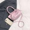 Bolso de Mano Murciélago Lazo para Mujer 2025 Primavera Nuevo Estilo Bolso Cubo de Moda Dulce Elegante Bolso de Hombro Cruzado