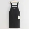 Delantal de Manga Larga Impermeable y a Prueba de Aceite Extendido Bata para Hombre Pareja Cocina Casera Tareas del Hogar Delantal para Adulto Trabajo