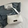 Outono 2026 Nova Bolsa de Lona da Moda Tendência Bolsa Transversal Feminina Bolsa de Ombro Leve Bolsa de Cor Sólida