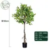 Árbol de limón artificial de alta gama desmontable para interiores, árbol frutal falso, planta en maceta de pie para sala de estar, adorno decorativo