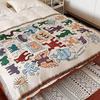 Cobertor de estilo boêmio personalizado, decoração de cabeceira, toalha de pano de hotel, grama, hotel, casa de família, jacquard, bandeira de cama, toalha de cabeceira
