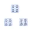 Orgulloso molde de gota DIY 3 lindas garras de gato espejo esmerilado molde de silicona integrado