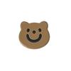 Otoño e Invierno Nuevo Marrón Arroz Cabeza de Oso Sonriente Accesorios DIY Horquilla Pegamento Crema Carcasa para Teléfono Móvil Refrigerador Decoración Hebilla para Zapato