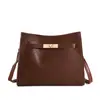 Moda Nova Primavera 2026 Acolchoada Simples Versátil Alto Valor Grande Capacidade Elegante Bolsa de Ombro Transversal Bolsa de Mão