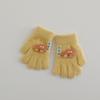 Guantes cálidos de invierno para niños con dibujos de coches, resistentes al frío, versión coreana, bonitos guantes de punto de cinco dedos para hombres y mujeres.