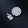Plata de Ley 925 Plata Tailandesa Vintage Niño Cuadrado Geométrico Colgante Pulsera Encanto DIY Accesorios para Joyería Venta al por Mayor T0504