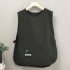Delantal de Cocina para el Hogar Estilo Coreano Impermeable Ropa de Trabajo para Cafetería Chaleco Transpirable Estilo Delantal para Hombres y Mujeres