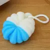 Flor de Baño Creativa de Calabaza Alta Elasticidad Suave Espumosa Bola de Baño Con Cordón Se Puede Colgar Bola Exfoliante para Ducha de Baño