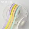 Shangjin Cinta de Color Sólido Mate de 1.0 cm Cinta de Algodón Cinta de Poliéster Cinta para Ramo de Flores Caja de Regalo Cinta para Atar Cinta de Satén Floral DIY