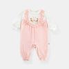Ropa de bebé Primavera y Otoño Nuevo Mono de Bebé Conejito Bordado Ropa de Niña Ropa de Recién Nacido Ropa de Bebé