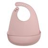 Babero de silicona para comer para bebés con 6 botones, fácil de limpiar, impermeable, a prueba de fugas y con bolsillo para saliva sucia.
