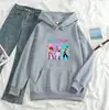 Sudadera con capucha huntrix Estampado de Anime Colorido Multicolor Corte Holgado Casual para Parejas Venta al por Mayor