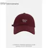Boné de Baseball Bordado com Letra Simples Estilo Coreano para Mulheres, Primavera e Verão, Circunferência da Cabeça Grande, Chapéu de Sol Casual Versátil