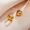 Brincos High-End de Luxo Leve Europeus e Americanos da Moda, Presilhas de Orelha Dupla Face com Cabeça de Cobra, Brincos Personalizados com Zircônia Microincrustada Diários para Mulheres