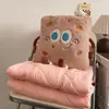 Almohada y manta de doble uso para siesta, engrosada, plegable para usar en el coche, manta para siesta de oficina, cojín dos en uno