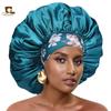 Touca de Cabelo Grande Estampada Touca de Dormir Chapéu de Fita Boêmio Touca de Banho Sade Chapéu de Maquiagem para Salão de Beleza