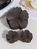 Pinza para el pelo de flor de margarita de color Morandi mate transfronteriza europea y americana para recogido en la parte trasera del cabello Pinza para el pelo de flor Pinza de tiburón Accesorio para el cabello para mujer