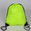 Bolsa de Cordón de Poliéster en Stock, Bolsa de Cordón de Tela Oxford para Almacenamiento de Maratón, Bolsa para Eventos al Aire Libre, Publicidad con Impresión Express