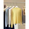 Camiseta Base Falsa de Cuello Semi Alto para Mujer 2026 Nueva Manga Larga Suave y Amigable con la Piel Top Interior para Capas Otoño/Invierno