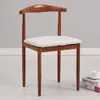 Mesa y Sillas de Comedor de Lujo Ligero 2024 Sillas Nuevas para el Hogar Estilo Nórdico Simple Nuevo Estilo Chino Mesa de Comedor Silla con Respaldo