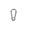 Mosquetón de Acero Inoxidable 304 Súper Fuerte con Resorte, Hebilla de Seguridad con Anillo y Cadena Conectora de Bloqueo de Liberación Rápida