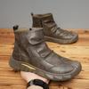 Zapatos de Trabajo de Caña Alta Zapatos de Hombre Otoño 2026 Zapatos de Tendencia Caliente Botas Martin Estilo de Trabajo Botas de Cuero Personalizadas Botas de Estudiante