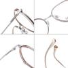 Gafas de titanio beta de estilo coreano, modernas, ligeras, con personalidad, montura redonda, flexibles, disponibles en stock, para miopía sencilla.