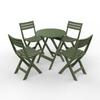 Cadeira Dobrável de Plástico à Prova d'Água para Pátio e Exterior, Cadeira de Jantar para Jardim, Varanda, Banqueta de Lazer, Mesa e Cadeira de Chá para Uso Doméstico e Exterior