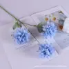 Tres Bolas de Cristal Tres Garras de Fénix Crisantemo Decoración de Boda Flores Artificiales
