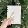 Encadernador A5 com espiral duplo, capa de gato, PVC transparente, para guardar adesivos Polaroid e produtos de fãs