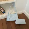 Bolsa de Ombro Ins Estilo Coreano com Bolinhas Moda Simples Fresca Bolsa de Axila Design de Nicho Bolsa Mãe e Filha Bolsa de Ombro Casual Tendência