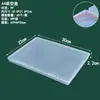 Caja Rectangular de Plástico PP Transparente para Papelería, Accesorios, Piezas, Caja de Embalaje, Caja de Almacenamiento para Tarjetas, Juguetes, con Tapa, Venta al por Mayor