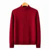 Suéter de punto de cuello medio para otoño para mujer, engrosado para otoño e invierno, top tipo jersey holgado para madres