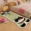 Alfombra de Imitación Cachemir con Dibujos Animados Lindos para Dormitorio, Manta Antideslizante para Mesita de Noche, Manta para Sofá Resistente al Desgaste y a las Manchas para el Hogar, Esterilla Refrigerante para Ventana de Mirador