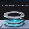 Soporte de Anillo para Dedo Magnético Totalmente Metálico Adhesivo, Imán Fuerte, Antideslizante, Ángulo Ajustable, Soporte Portátil para Teléfono