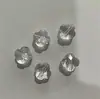 Joias de cristal cor AB furo reto furo horizontal contas soltas coração de pêssego estrela de cinco pontas urso acessórios DIY feitos à mão brincos colar pulseira
