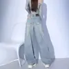 Jeans Scimitar de Color Claro para Mujer Primavera y Otoño 2025 Nuevos de Moda Pantalones de Pierna Ancha Sycamore Banana
