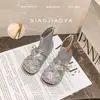 Botas de Cristal para Niñas 2026 Nuevas Botas de Cuero Otoño e Invierno Zapatos para Niños Botines de Princesa con Forro de Felpa Botas Martin