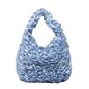 Bolsa Temperamento, Textura Macia, Bolsa de Ombro Feminina de Grande Capacidade, Bolsa Nuvem Puff Casual para Deslocamento, Nova Bolsa Plissada Japonesa e Coreana