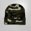 Gorro de Punto Jacquard Leopardo Moda Europea y Americana Personalizado de Fábrica para Hombres y Mujeres, Gorro de Lana Camuflaje para Exteriores, Cortavientos Cálido para el Frío